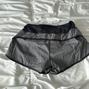 Gray and black Lululemon shorts